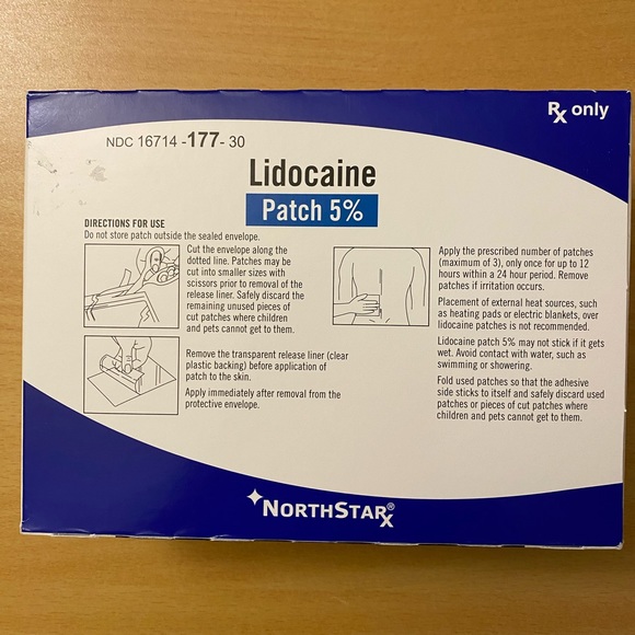 Other Box Of 3 5 Lidocaine Pain Patches Muscle Pain Releif Poshmark